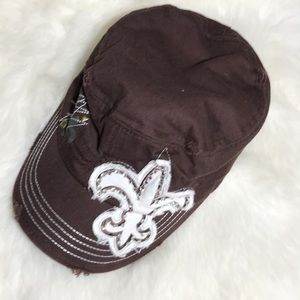 Pit Bull Engineer Cap Fleur De Lis Distressed